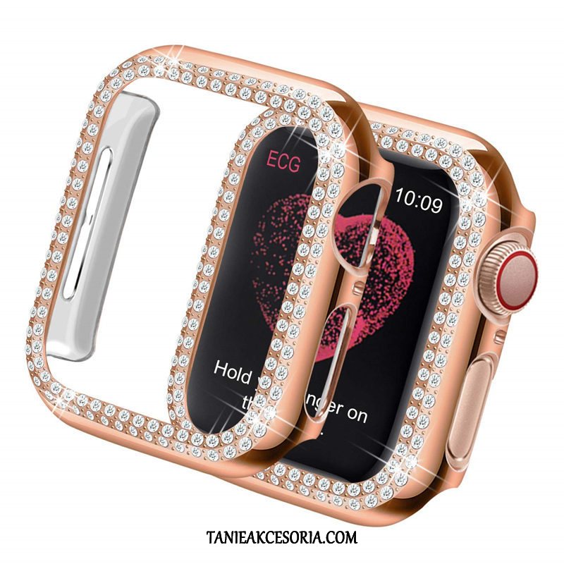 Etui Apple Watch Series 1 Granica Rhinestone Złoto, Obudowa Apple Watch Series 1 Poszycie Lekki I Cienki Trudno