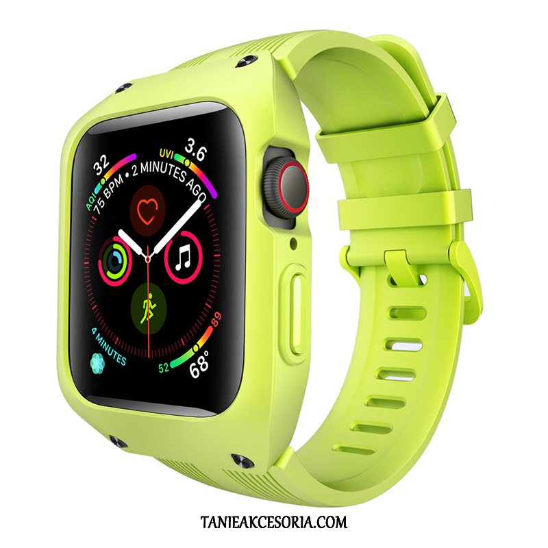 Etui Apple Watch Series 1 Osobowość All Inclusive Silikonowe, Obudowa Apple Watch Series 1 Modna Marka Czarny Zielony