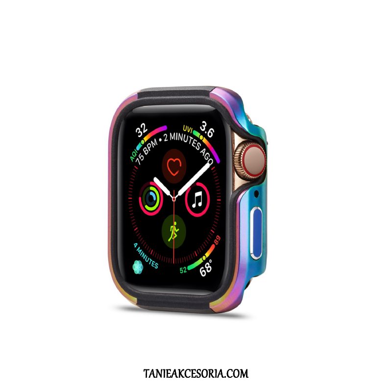 Etui Apple Watch Series 5 Pu Ochraniacz Metal, Futerał Apple Watch Series 5 Stop Metali Granica Nowy