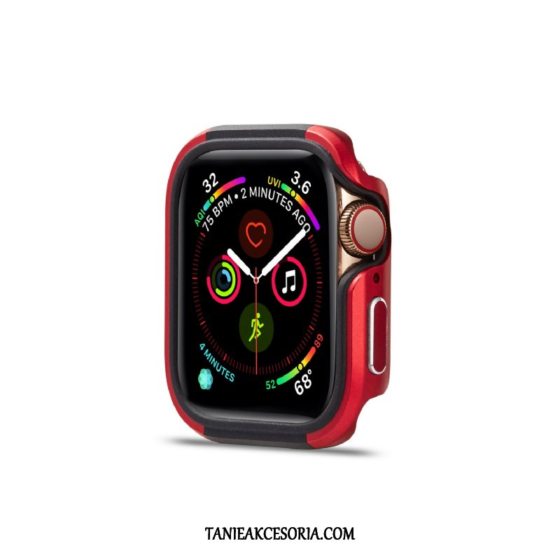 Etui Apple Watch Series 5 Pu Ochraniacz Metal, Futerał Apple Watch Series 5 Stop Metali Granica Nowy