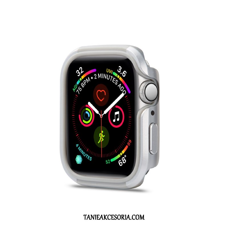 Etui Apple Watch Series 5 Pu Ochraniacz Metal, Futerał Apple Watch Series 5 Stop Metali Granica Nowy