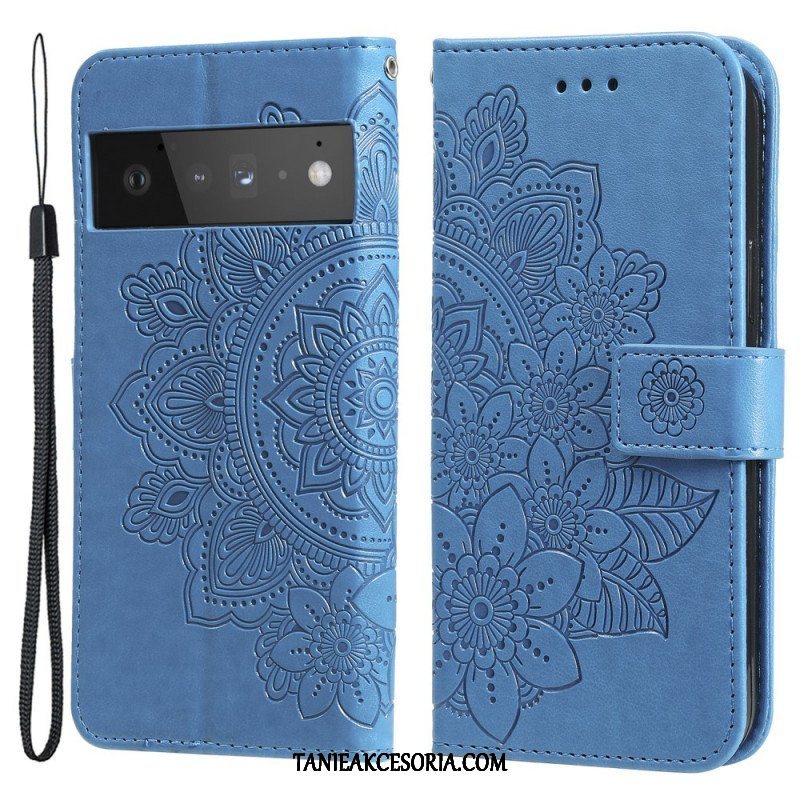 Etui Folio do Google Pixel 6 Pro Kwiatowa Mandala