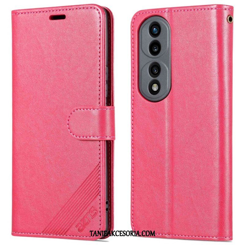 Etui Folio do Honor 70 Efekt Skóry Azns