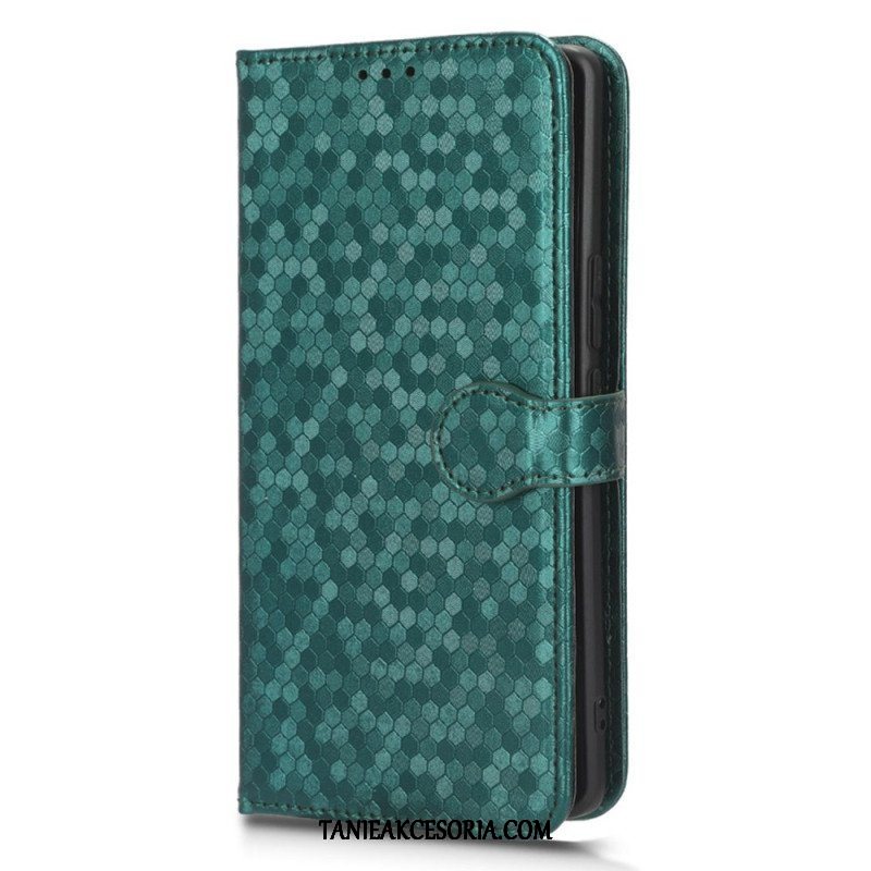 Etui Folio do Honor Magic 5 Lite z Łańcuch Wzór 3d Na Ramiączkach