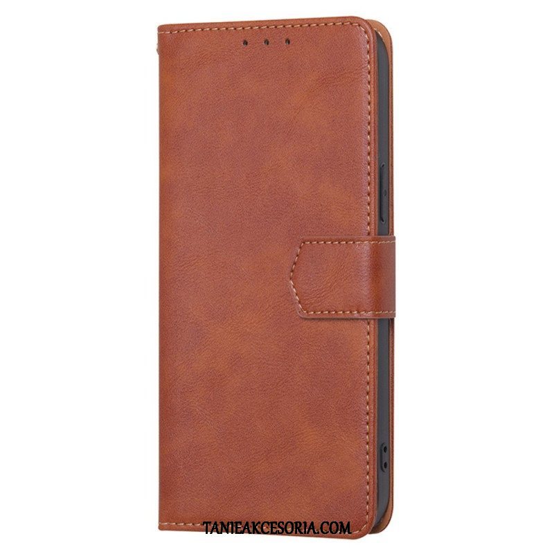 Etui Folio do Huawei Mate 50 Pro Skórzany Efekt Couture