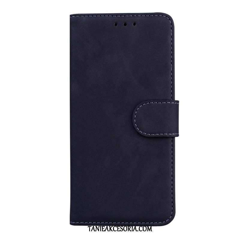 Etui Folio do Moto E40 / E30 / E20 Monochromatyczny Efekt Skóry