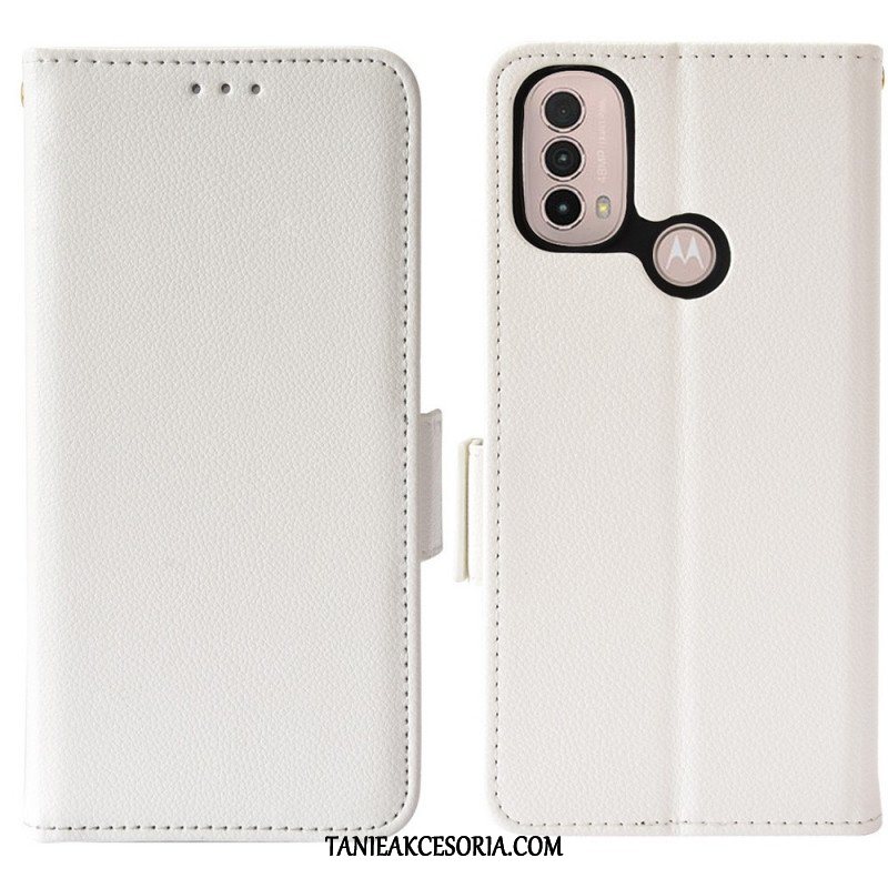 Etui Folio do Moto E40 / E30 / E20 Skórzany Futerał Flap Double Nowe Kolory