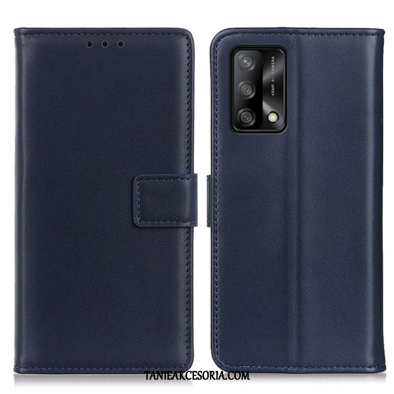 Etui Folio do Oppo A74 4G Zwykła Sztuczna Skóra