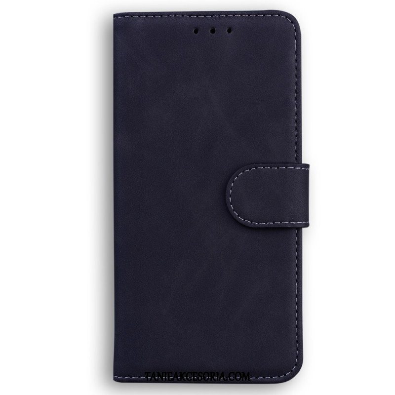 Etui Folio do Oppo Reno 8 Pro Skórzany Efekt Couture