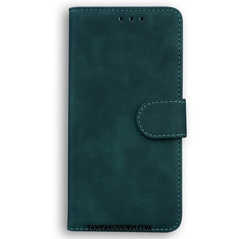 Etui Folio do Oppo Reno 8 Pro Skórzany Efekt Couture