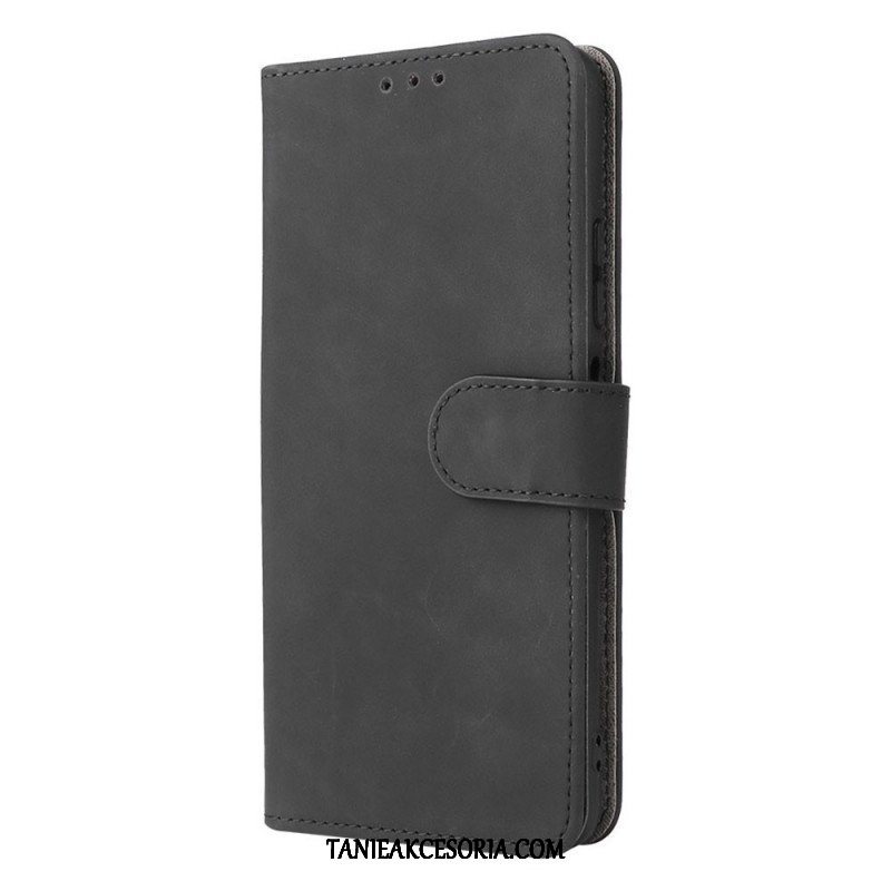 Etui Folio do Poco M4 Pro 5G Dotyk Skóry