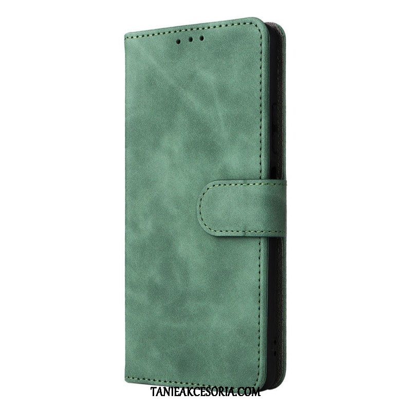 Etui Folio do Poco M4 Pro 5G Dotyk Skóry