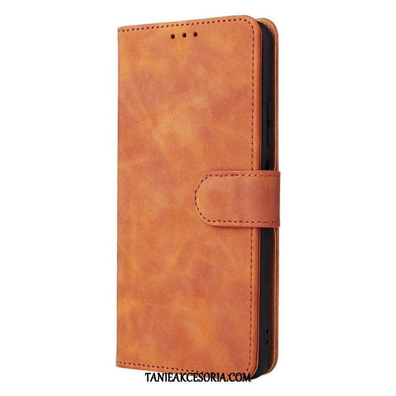 Etui Folio do Poco M4 Pro 5G Dotyk Skóry