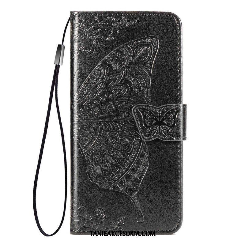 Etui Folio do Samsung Galaxy M53 5G Barokowy Motyl