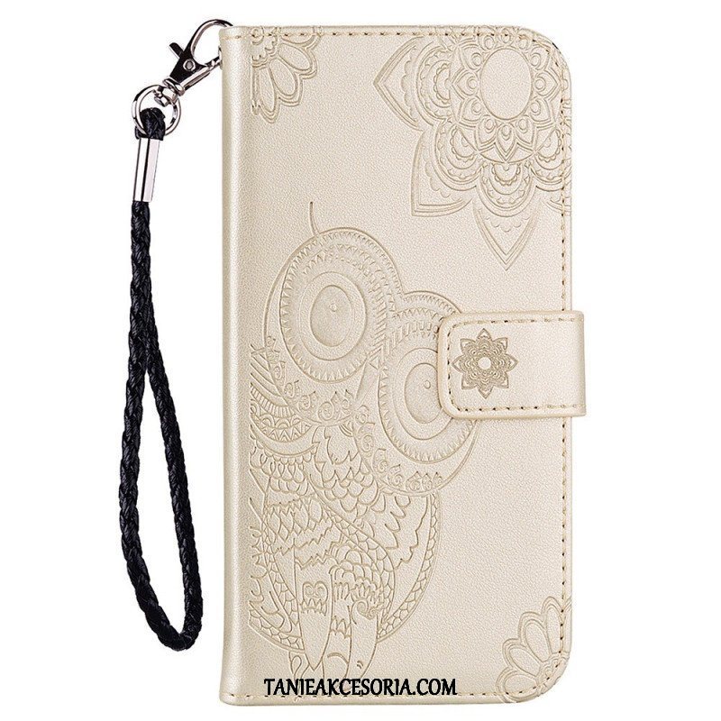 Etui Folio do Samsung Galaxy S23 5G Sowa Mandala I Smycz