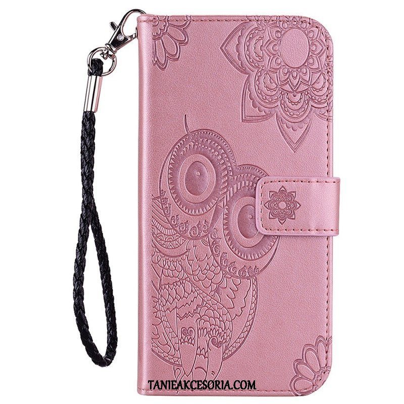 Etui Folio do Samsung Galaxy S23 5G Sowa Mandala I Smycz