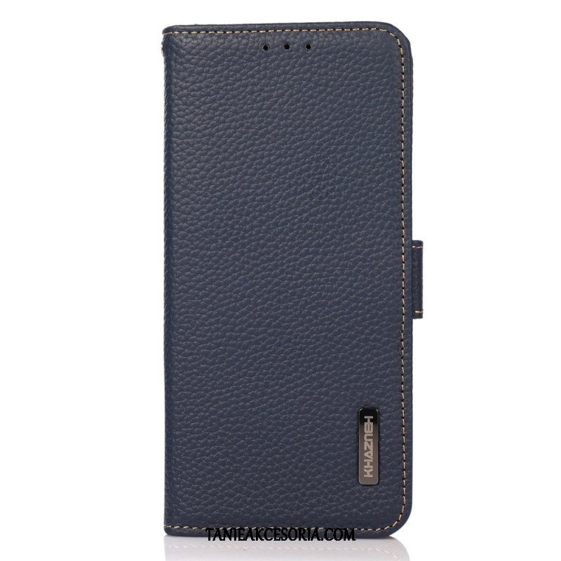 Etui Folio do Samsung Galaxy S23 Ultra 5G Skóra Liczi Khazneh Rfid