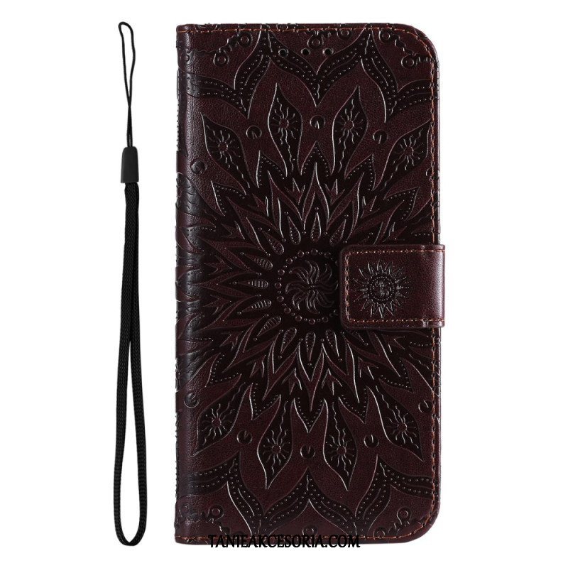 Etui Folio do Vivo Y35 Mandala Sun Ze Smyczą