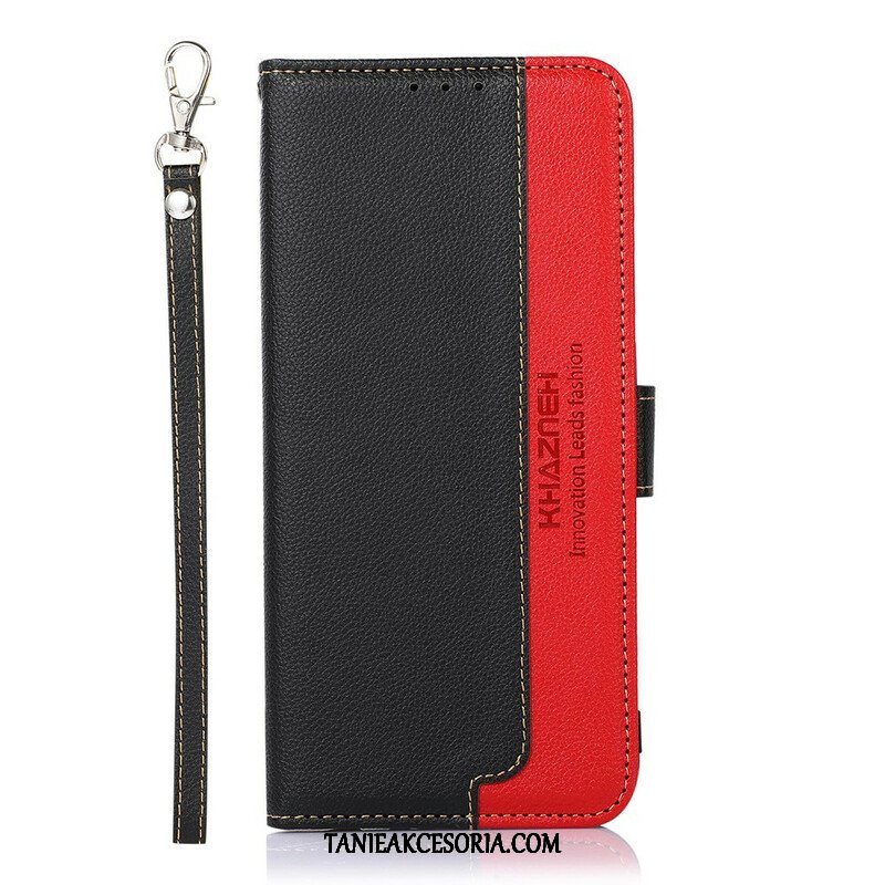 Etui Folio do Xiaomi Redmi Note 10 / 10S Rfid Khazneh W Stylu Liczi