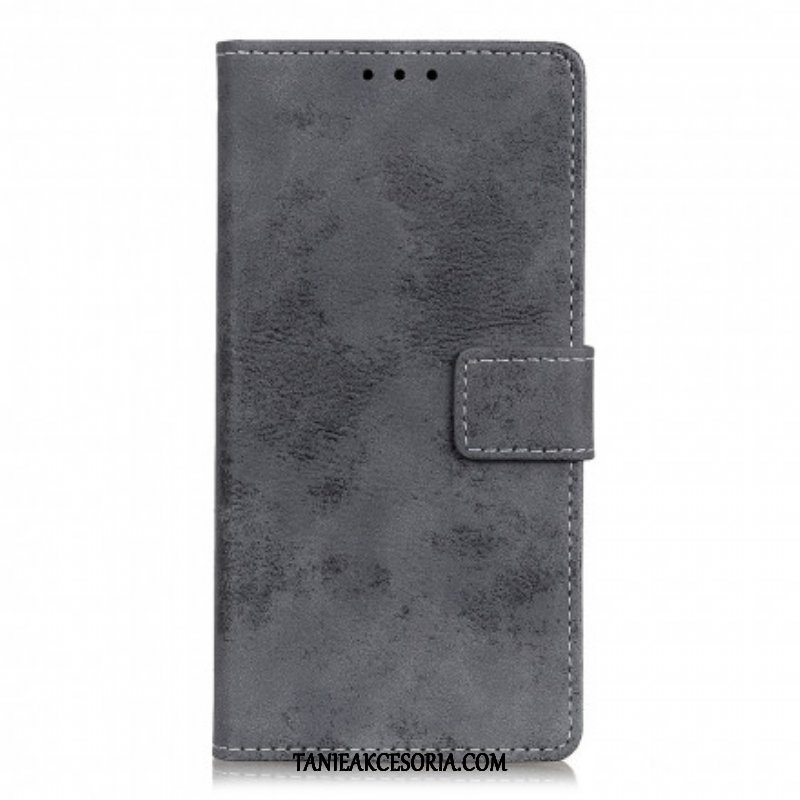 Etui Folio do Xiaomi Redmi Note 10 5G Efekt Skóry Vintage