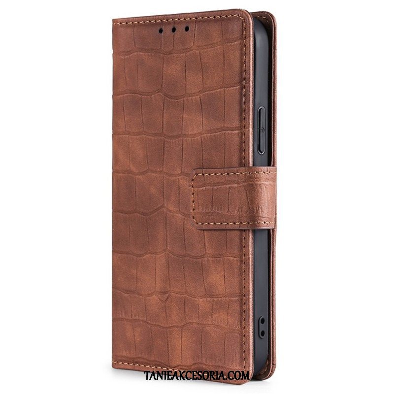 Etui Folio do Xiaomi Redmi Note 12 Pro Plus Krokodyl