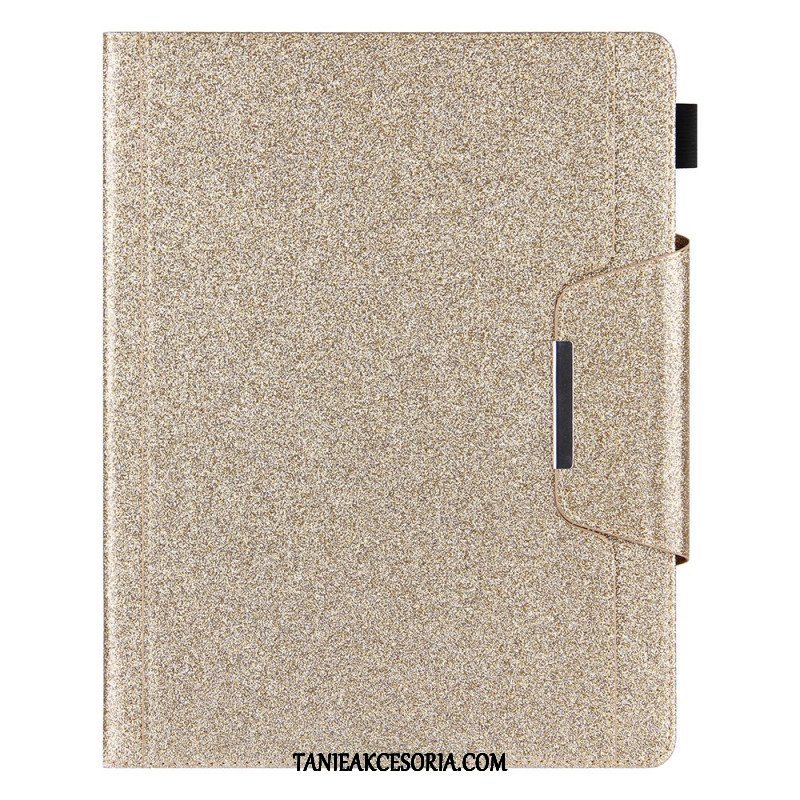 Etui Folio do iPad Pro 12.9" (2022) Srebrne Zapięcie Ze Sztucznej Skóry