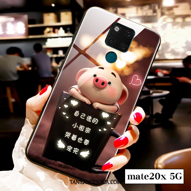 Etui Huawei Mate 20 X (5g) Zakochani Czerwony Netto Piękny, Futerał Huawei Mate 20 X (5g) Anti-fall Telefon Komórkowy Mały