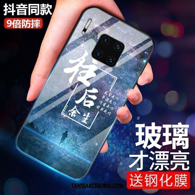 Etui Huawei Mate 30 Rs Telefon Komórkowy Szkło Tendencja, Pokrowce Huawei Mate 30 Rs Czerwony Netto Ochraniacz Niebieski