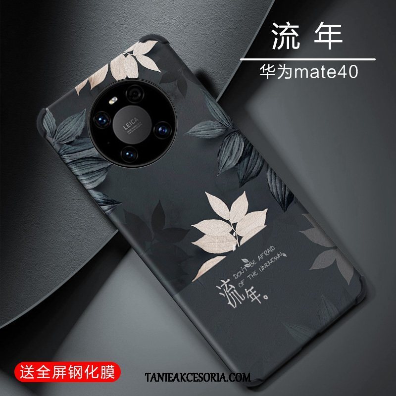 Etui Huawei Mate 40 All Inclusive Osobowość Silikonowe, Futerał Huawei Mate 40 Relief Telefon Komórkowy Niebieski