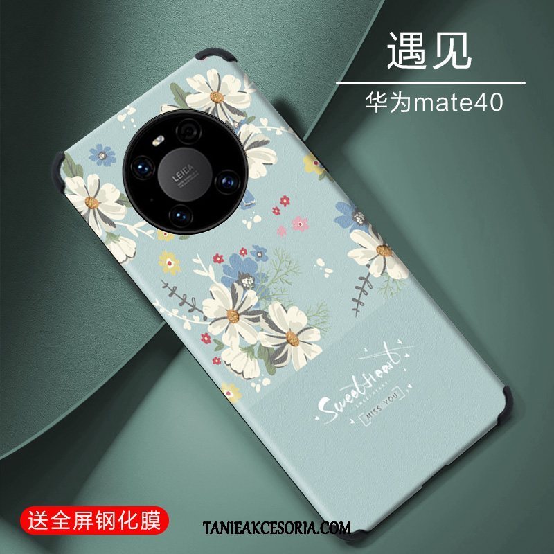 Etui Huawei Mate 40 All Inclusive Osobowość Silikonowe, Futerał Huawei Mate 40 Relief Telefon Komórkowy Niebieski