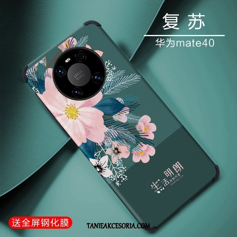 Etui Huawei Mate 40 All Inclusive Osobowość Silikonowe, Futerał Huawei Mate 40 Relief Telefon Komórkowy Niebieski