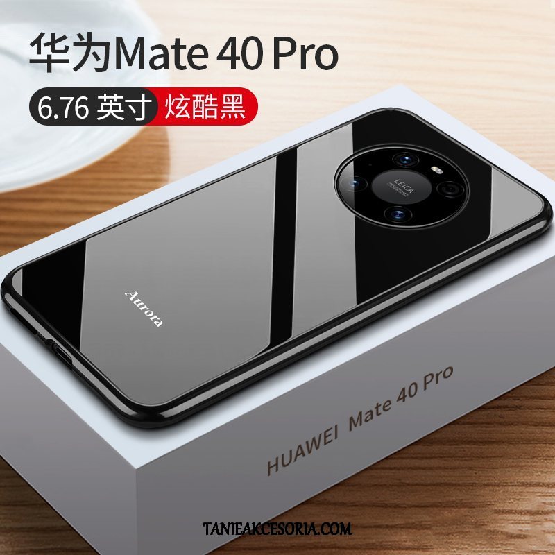 Etui Huawei Mate 40 Pro Ochraniacz Granica Czerwony Netto, Obudowa Huawei Mate 40 Pro Metal Szkło Nowy