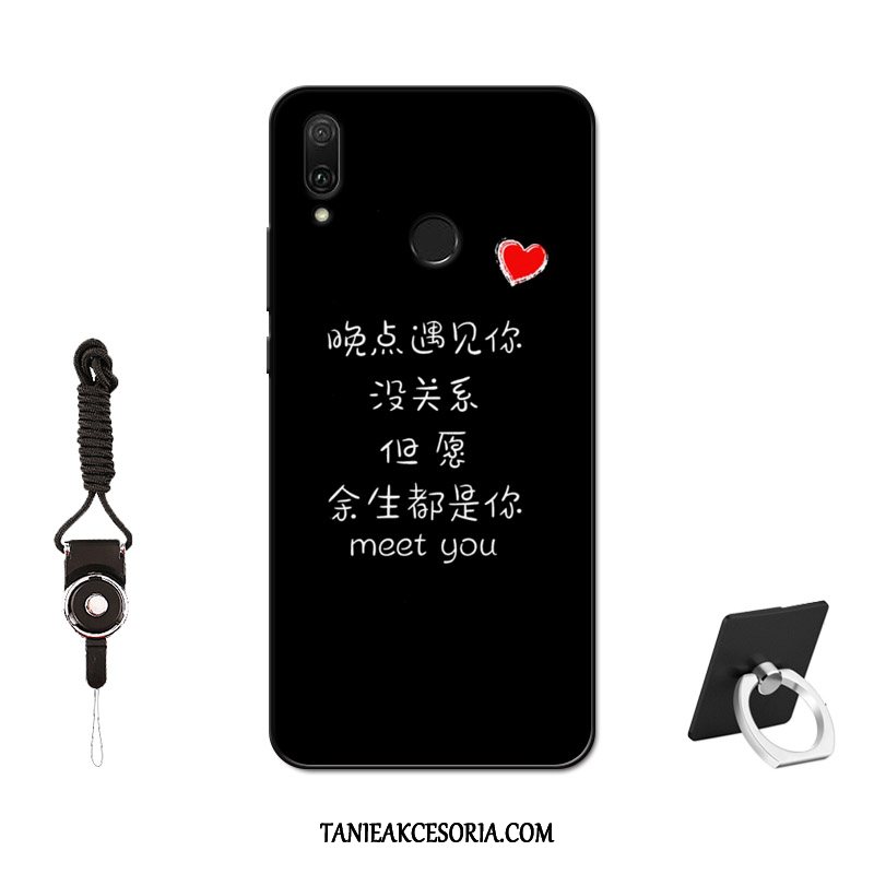 Etui Huawei P Smart+ Filmy Nubuku Silikonowe, Futerał Huawei P Smart+ Telefon Komórkowy Dostosowane Szkło Hartowane