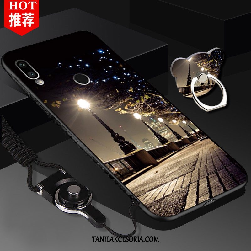Etui Huawei P20 Lite Silikonowe Telefon Komórkowy Ochraniacz, Pokrowce Huawei P20 Lite Miękki Czarny Wiszące Ozdoby