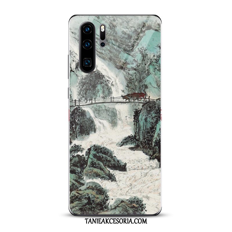 Etui Huawei P30 Pro Chiński Styl Atrament All Inclusive, Obudowa Huawei P30 Pro Młodzież Biały Lustro