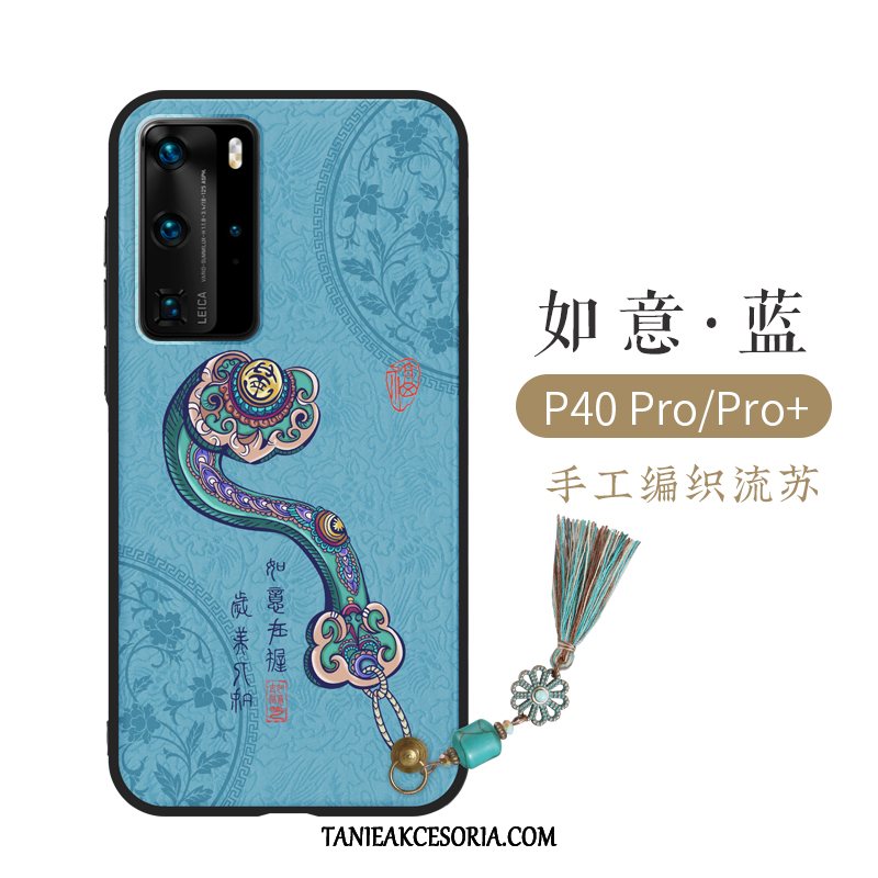 Etui Huawei P40 Pro Anti-fall Kreatywne Zielony, Pokrowce Huawei P40 Pro Relief Osobowość Lekki Luksus