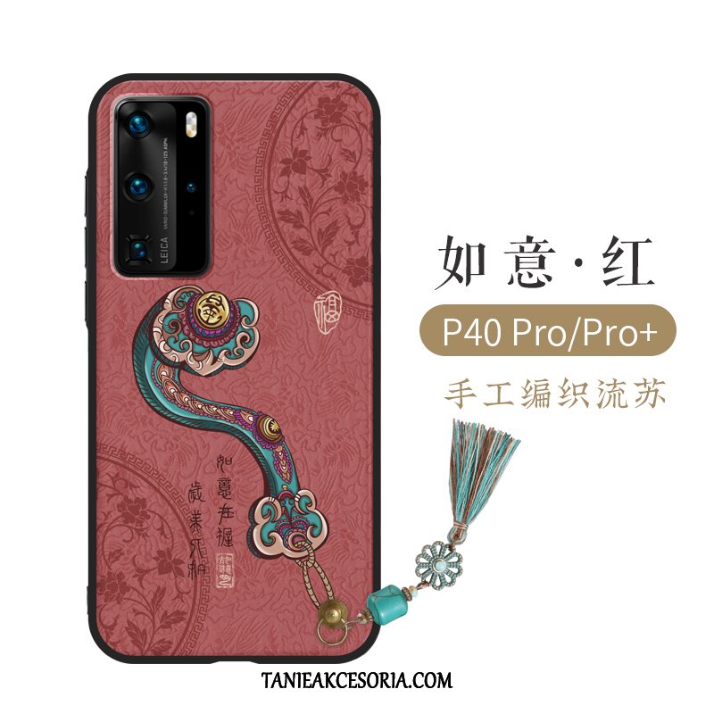 Etui Huawei P40 Pro Anti-fall Kreatywne Zielony, Pokrowce Huawei P40 Pro Relief Osobowość Lekki Luksus