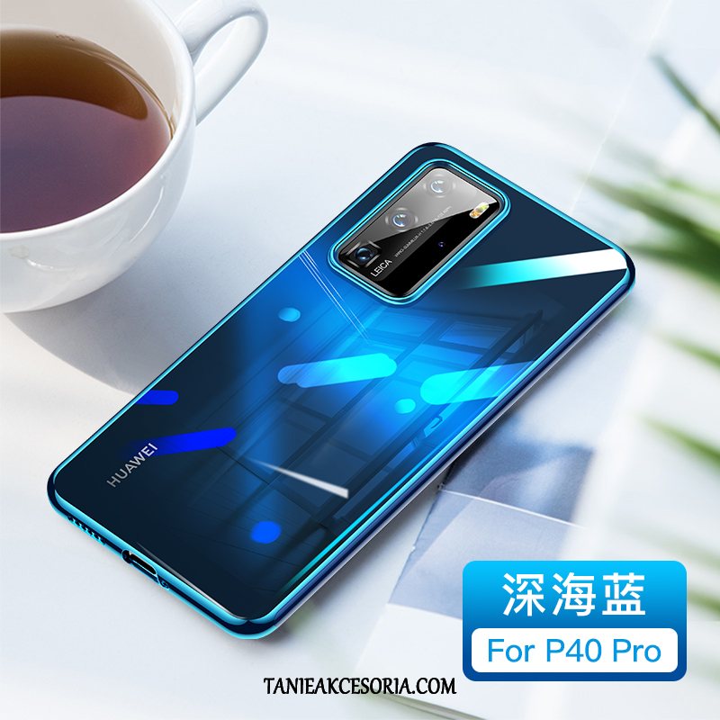 Etui Huawei P40 Pro Modna Marka Kreatywne Silikonowe, Futerał Huawei P40 Pro All Inclusive Czerwony Netto Ochraniacz