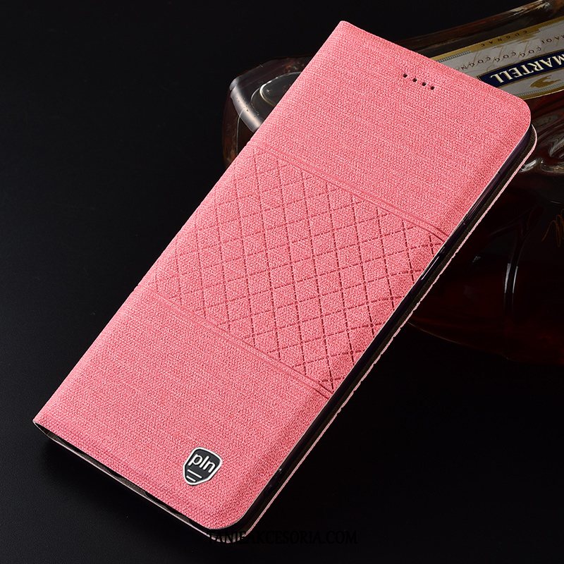 Etui Huawei Y5 2019 Telefon Komórkowy Siatkowe Skórzany, Futerał Huawei Y5 2019 Różowe