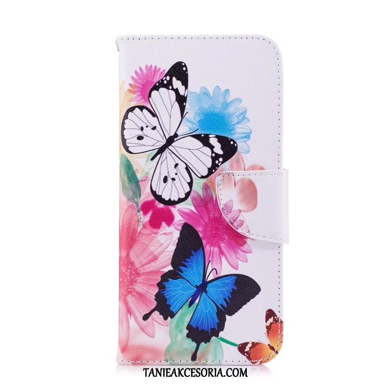 Etui Huawei Y6 2018 Skórzany Futerał Telefon Komórkowy Niebieski, Obudowa Huawei Y6 2018 Kolor Ochraniacz