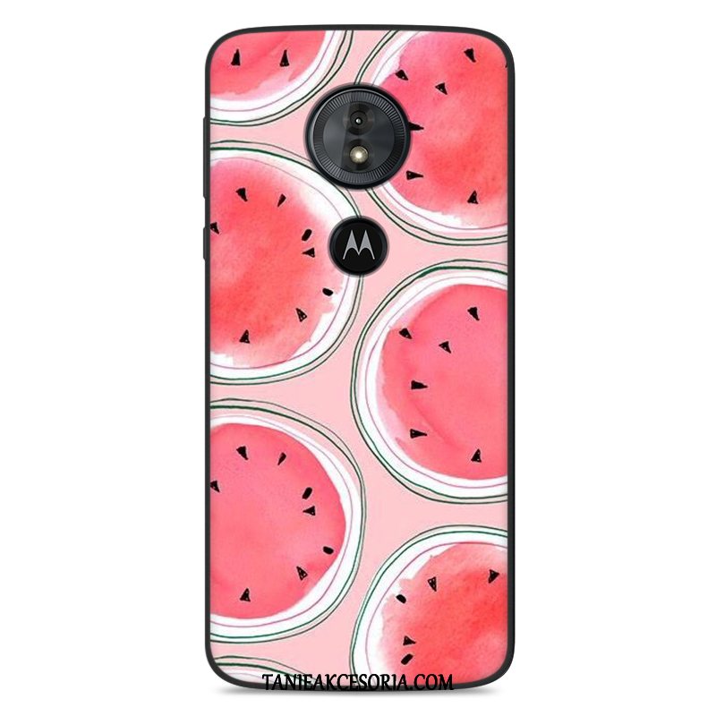 Etui Moto E5 Play Miękki Silikonowe Kreatywne, Futerał Moto E5 Play All Inclusive Anti-fall Czerwony