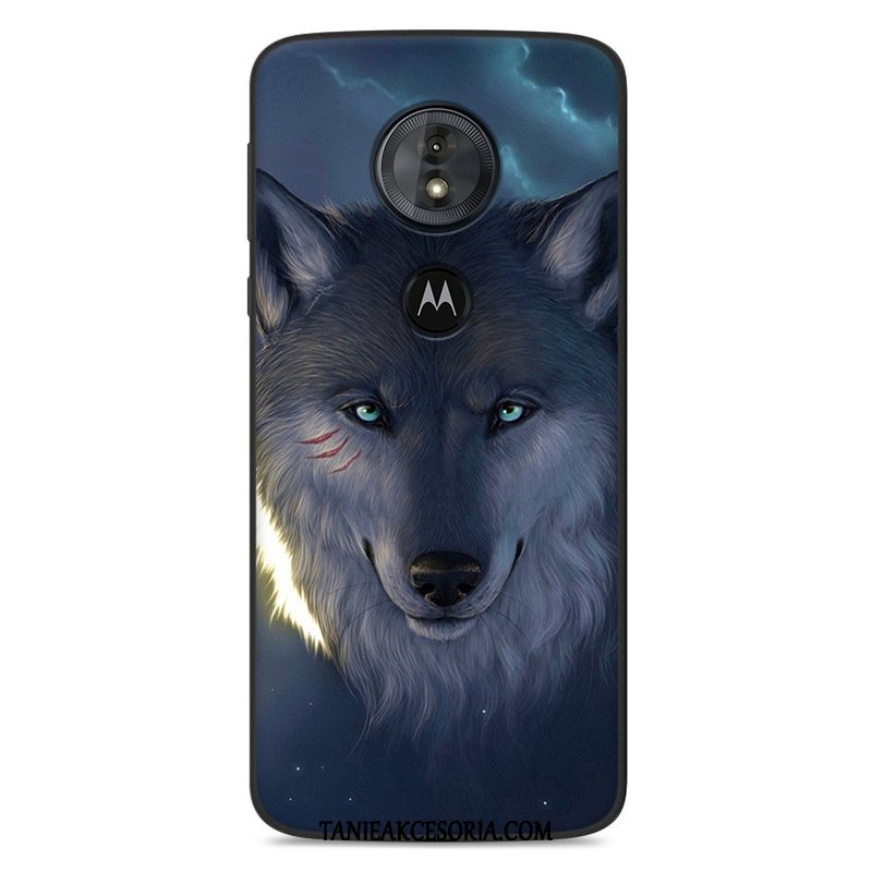 Etui Moto E5 Play Miękki Silikonowe Kreatywne, Futerał Moto E5 Play All Inclusive Anti-fall Czerwony