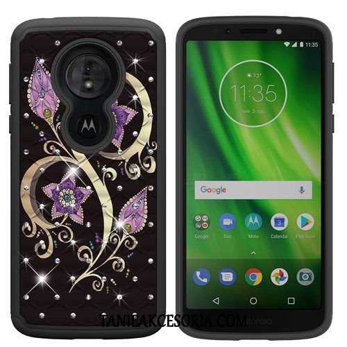 Etui Moto G6 Play Kolor Telefon Komórkowy Osobowość, Futerał Moto G6 Play Czerwony Kreskówka Anti-fall