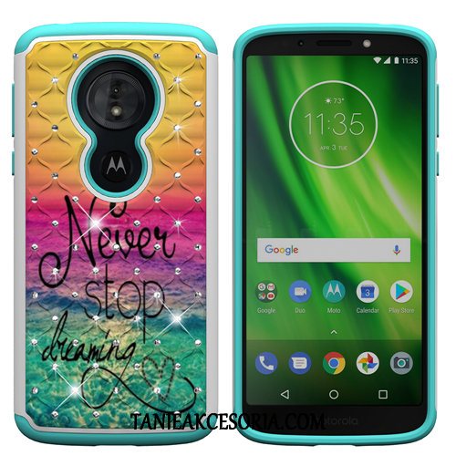 Etui Moto G6 Play Kolor Telefon Komórkowy Osobowość, Futerał Moto G6 Play Czerwony Kreskówka Anti-fall