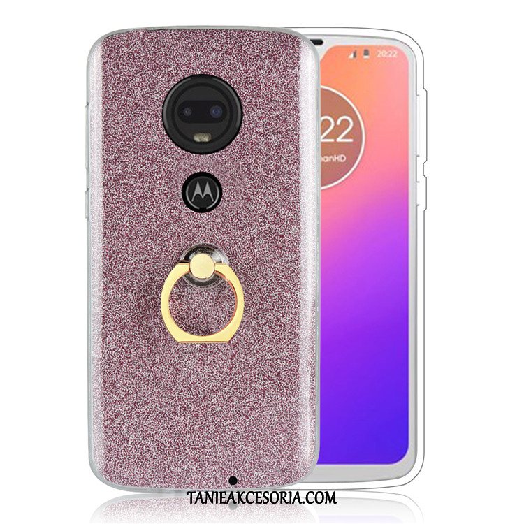 Etui Moto G7 Ochraniacz Telefon Komórkowy Niebieski, Pokrowce Moto G7 Proszek Biznes Ring