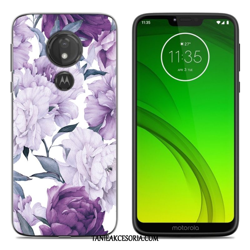 Etui Moto G7 Play Kreatywne Purpurowy Telefon Komórkowy, Pokrowce Moto G7 Play Miękki Silikonowe Osobowość