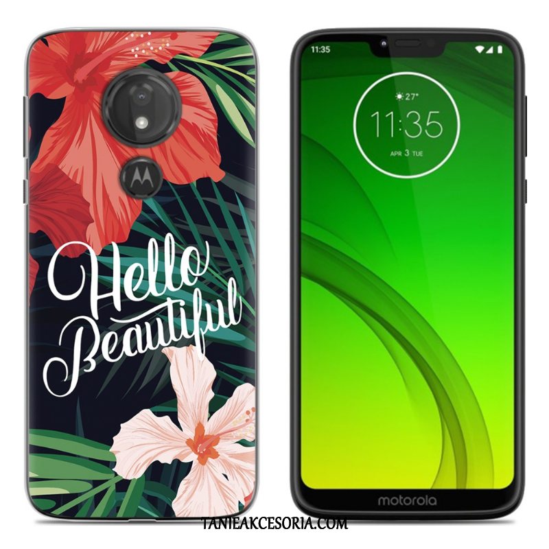 Etui Moto G7 Play Kreatywne Purpurowy Telefon Komórkowy, Pokrowce Moto G7 Play Miękki Silikonowe Osobowość