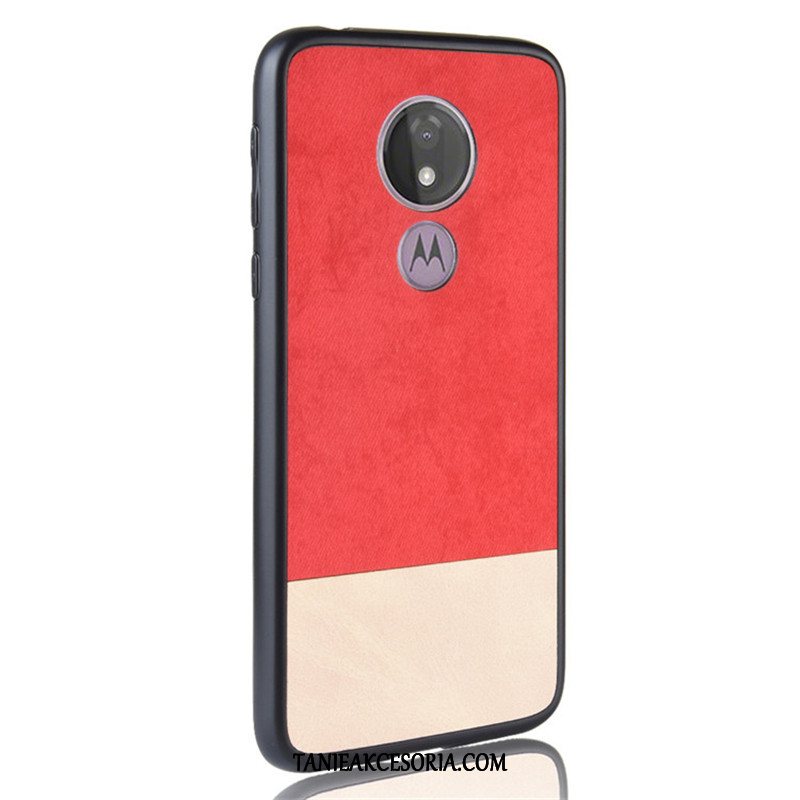 Etui Moto G7 Power Czarny Skóra Ochraniacz, Pokrowce Moto G7 Power Telefon Komórkowy Mieszane Kolory Denim