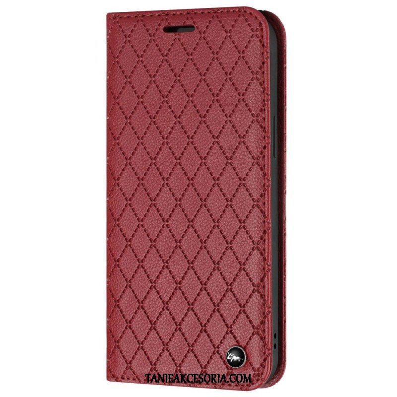 Etui Na Telefon do Poco X4 Pro 5G Etui Folio Diamenty Liczi Ze Sztucznej Skóry