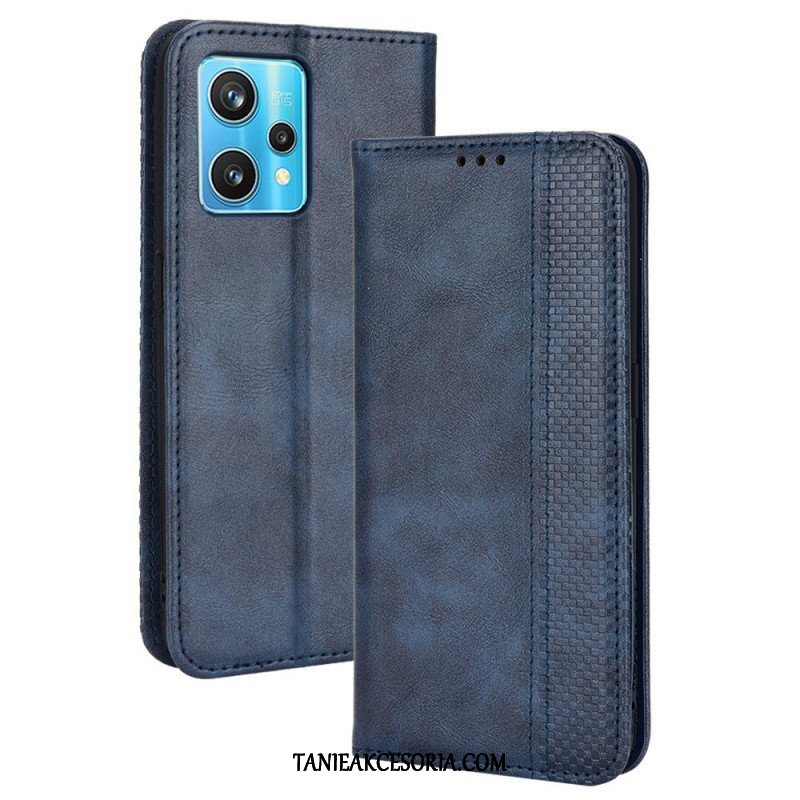 Etui Na Telefon do Realme 9 5G Etui Folio Stylizowany Efekt Skóry W Stylu Vintage